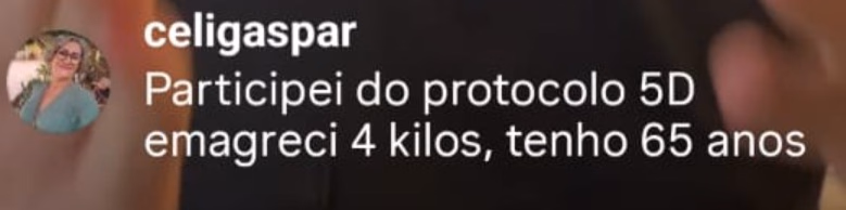 Comentário de aluna — Protocolo 5D